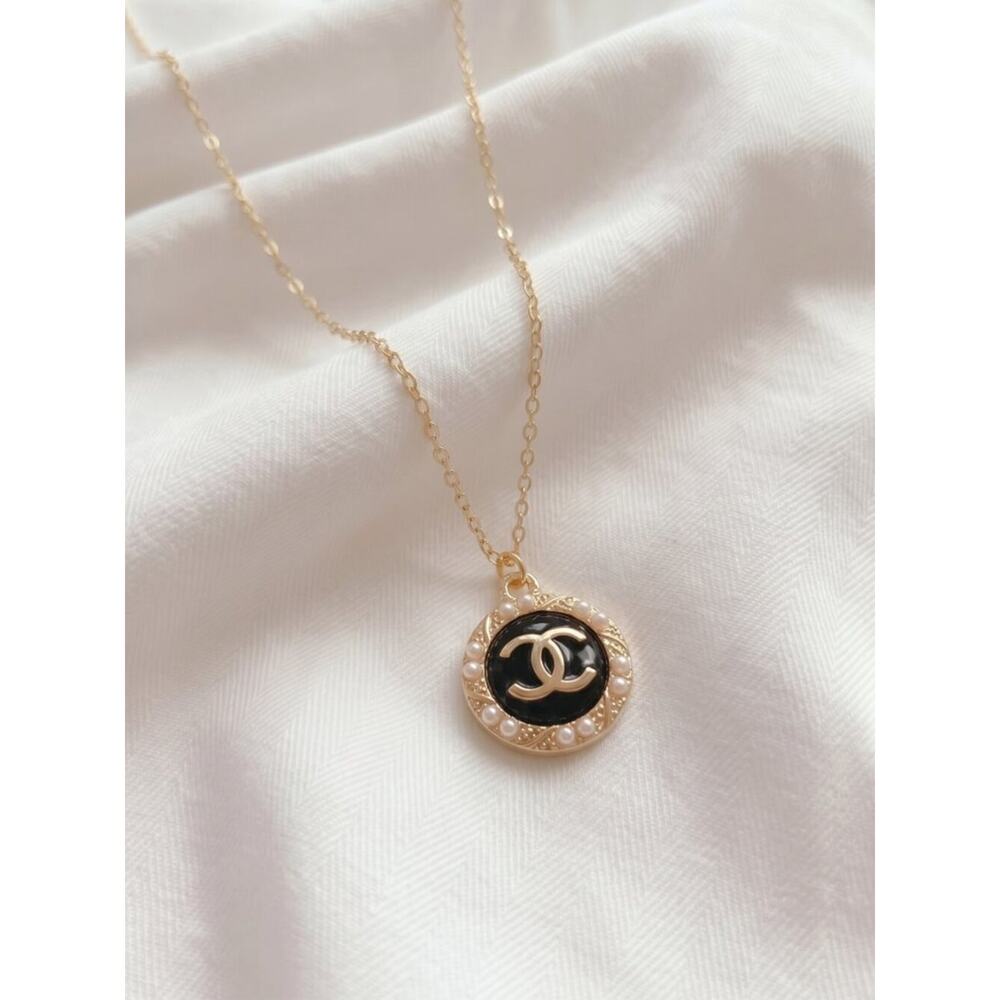 ✨ Vintage CHANEL Button Upcycled Necklace: BOGO Sale! ✨